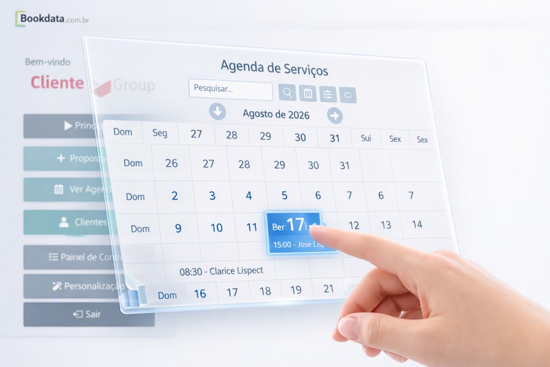 Agenda online para serviços - Bookdata CRM